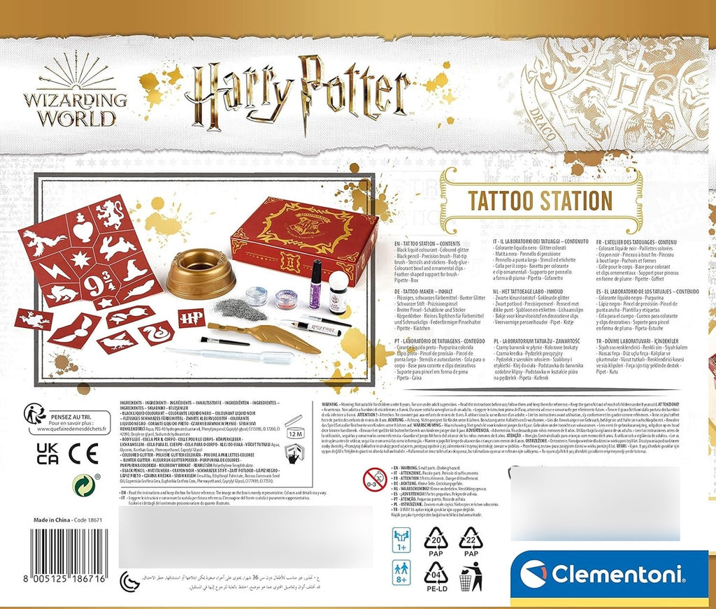 Clementoni Juego De Tatuajes - Harry Potter Infantil
