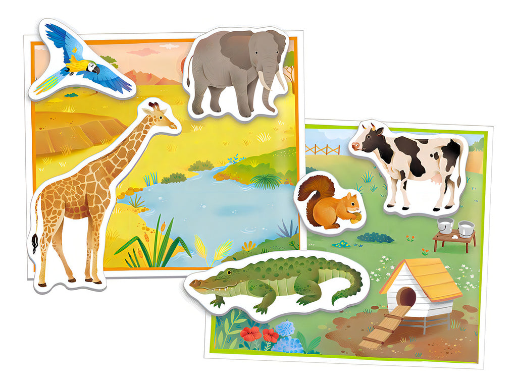 Juego Didáctico Descubre Los Animales Montessori Para Niños