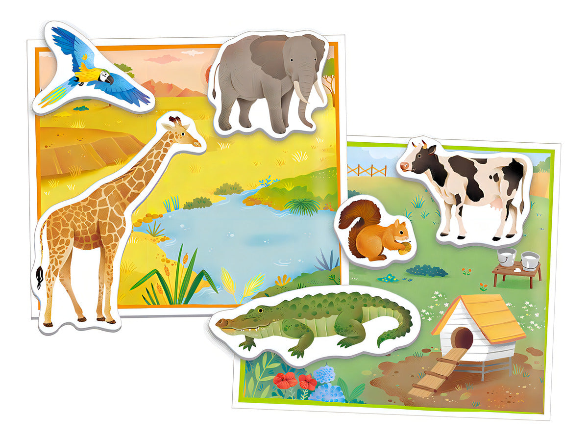 Juego Didáctico Descubre Los Animales Montessori Para Niños