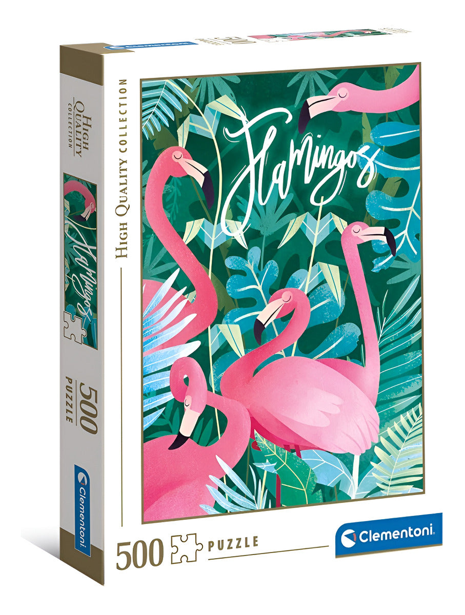 35101 Flamingos Rompecabezas Clementoni 500 Piezas