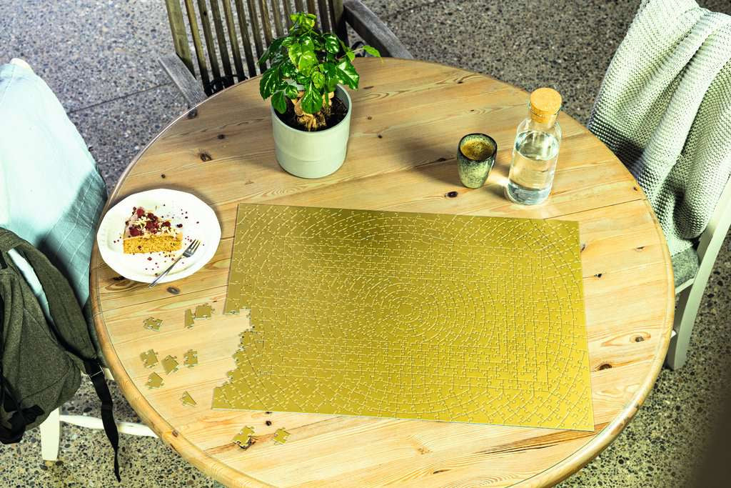 Rompecabezas Ravensburger Krypt - Todo Dorado 631 Piezas 14+