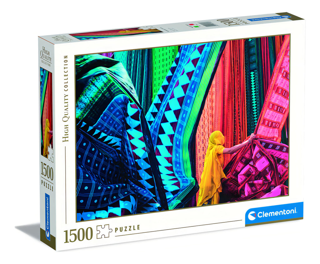Rompecabezas Textiles Y Colores 1500p Clementoni Telas Ondas