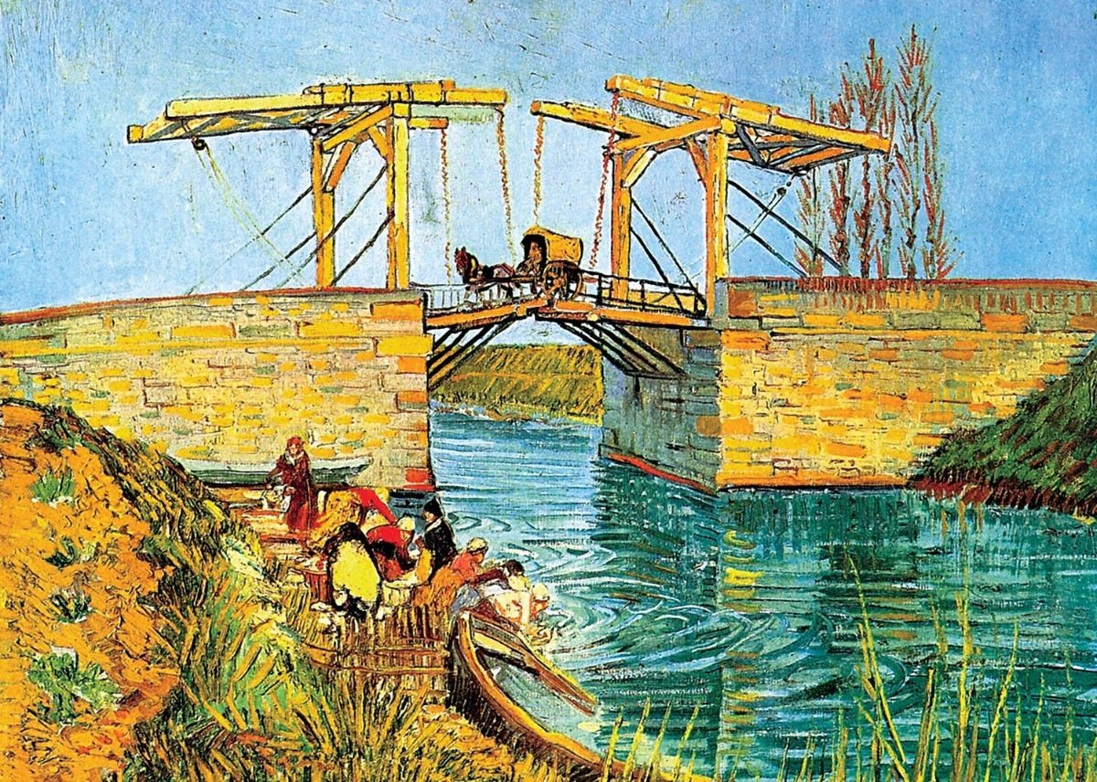 Van Gogh Puente Langlois Mini Rompecabezas 1000 Piezas Tomax