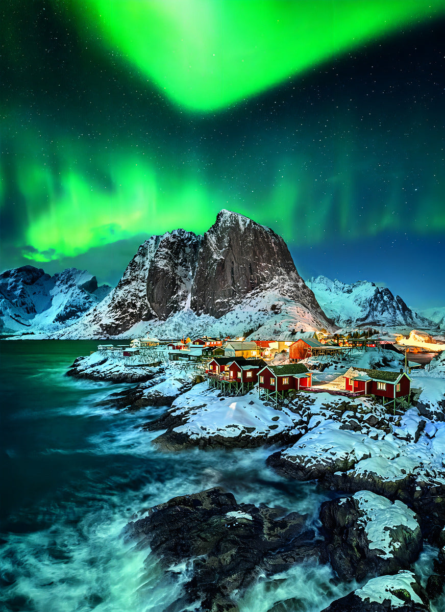 Rompecabezas Islas Lofoten Aurora Boreal 1000 Pz Clementoni