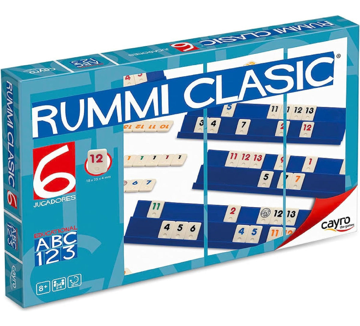 712 Rummi Clasic Extra 6 Jugadores Juego De Mesa De Cayro