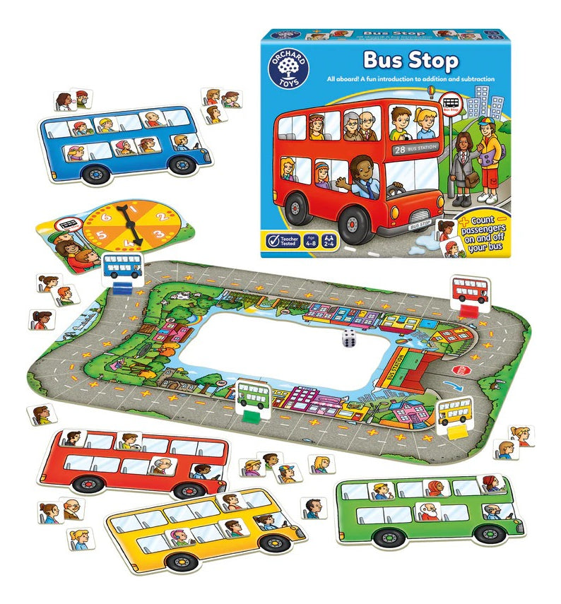 Juego De Mesa Sumas Y Restas En Bus Stop Orchard Toys