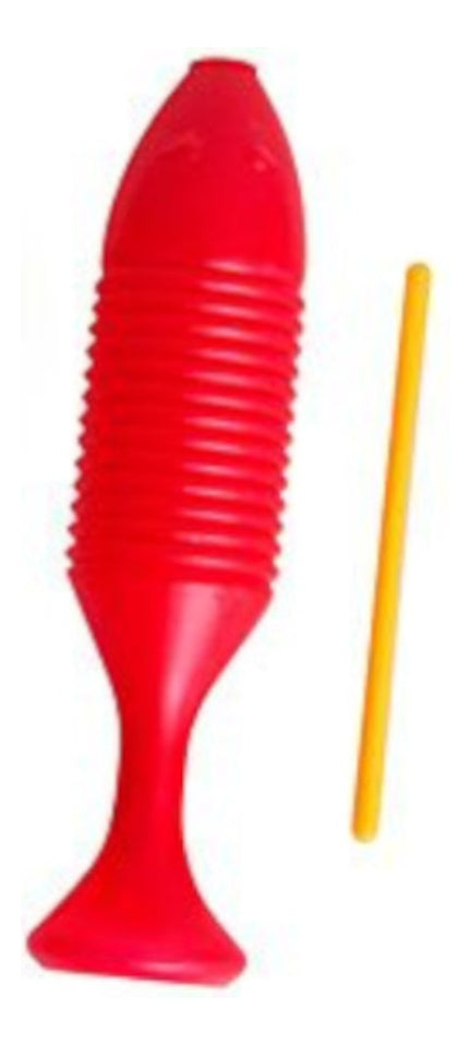 Güiro Infantil Plástico Eduplas Rojo 5cm Con Raspador Edu-049