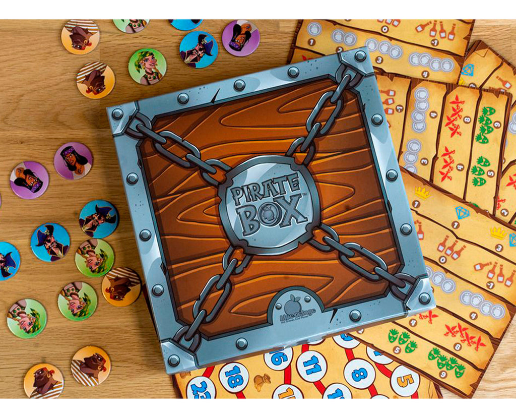 Blue Orange Pirate Box Juego De Mesa Familiar De Memoria