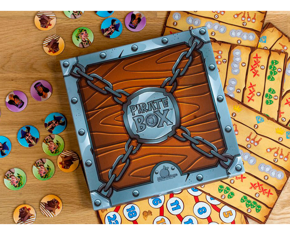 Blue Orange Pirate Box Juego De Mesa Familiar De Memoria