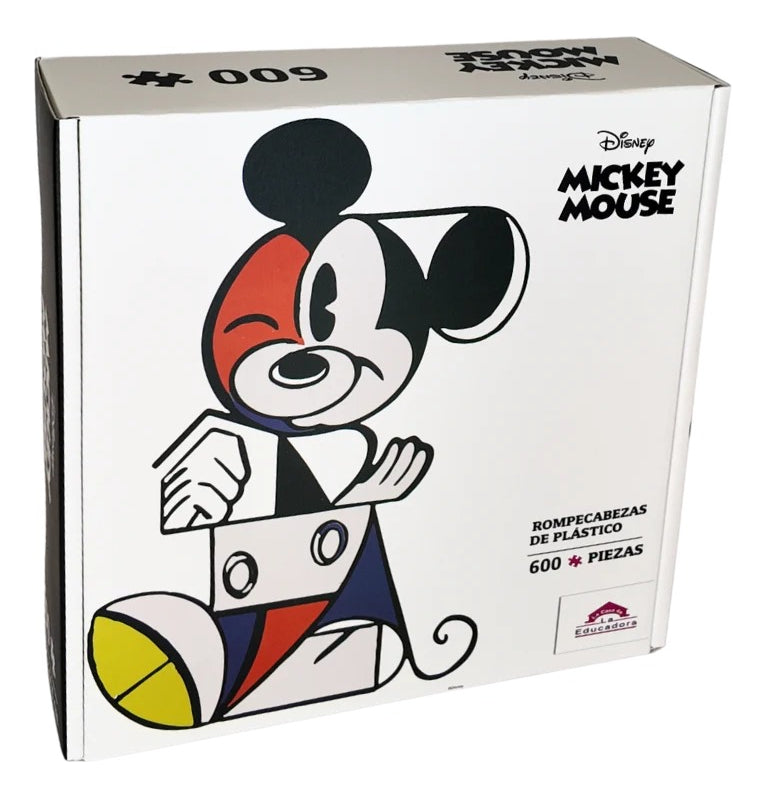 Rompecabezas Mickey Arte 600 Piezas De Plástico