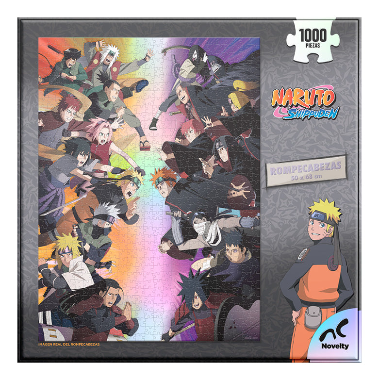 Rompecabezas Naruto Shippuden 1000 Piezas  Puzzle Coleccionable De Anime Para Adultos Y Niños  50 X 68 Cm Con Personajes Icónicos