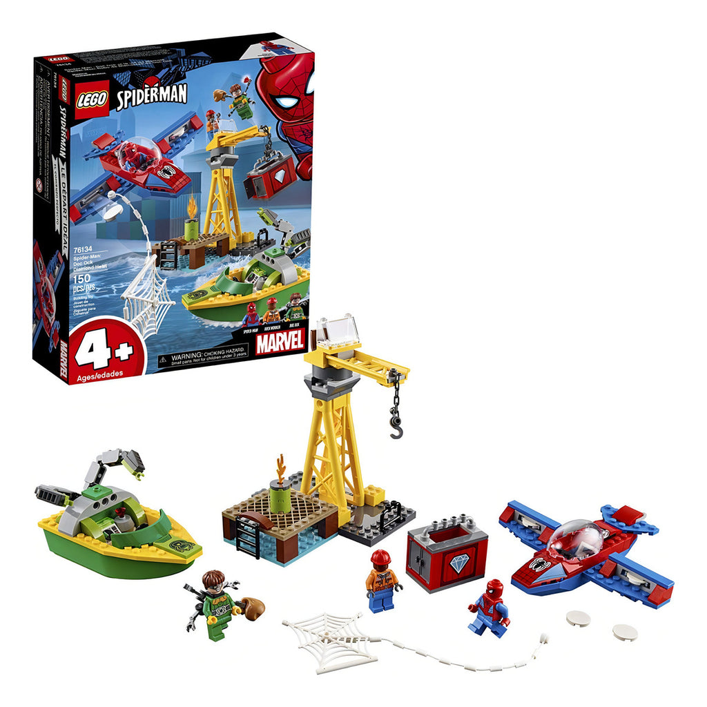 Lego Spiderman Super Héroe Marvel Docock Diamond Heist 76134