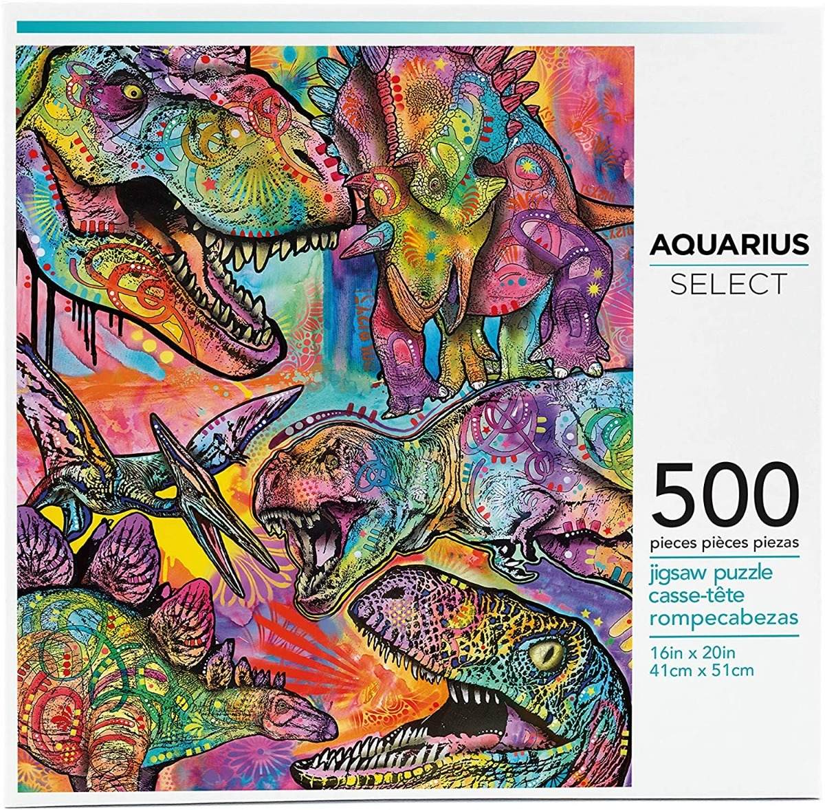 62517 Dinosaurios Dean Russo Rompecabezas 500 Pieza Aquarius
