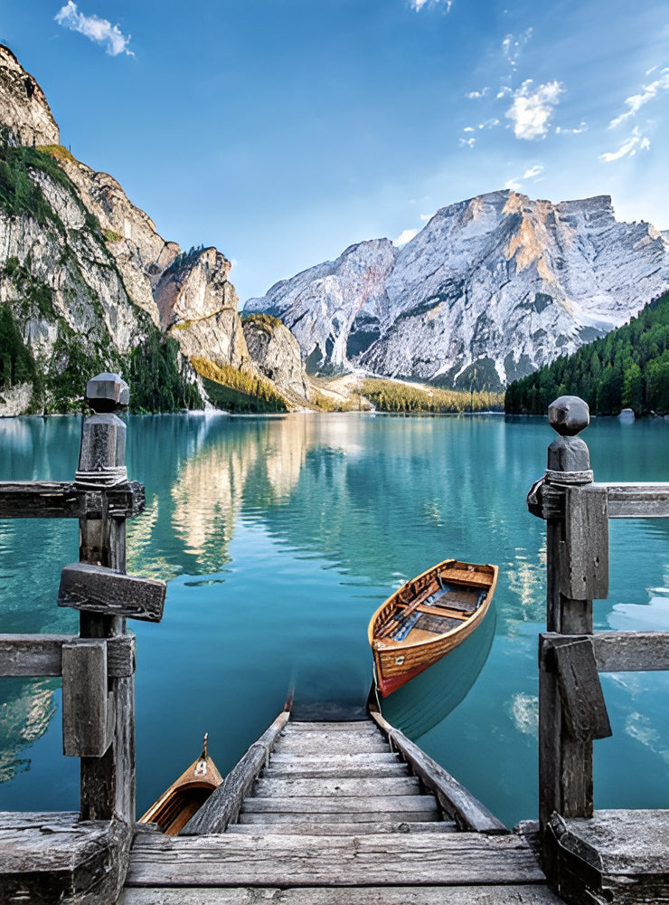 Lago Braies Alpes Italianos Rompecabezas 500pz Clementoni