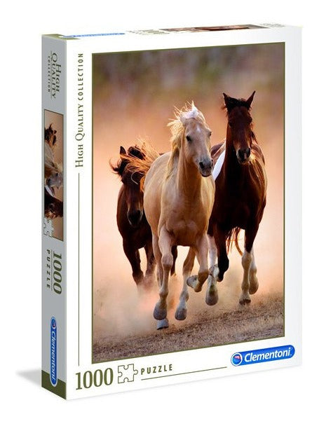 Manada De Caballos A Galope Rompecabezas 1000 Pz Clementoni