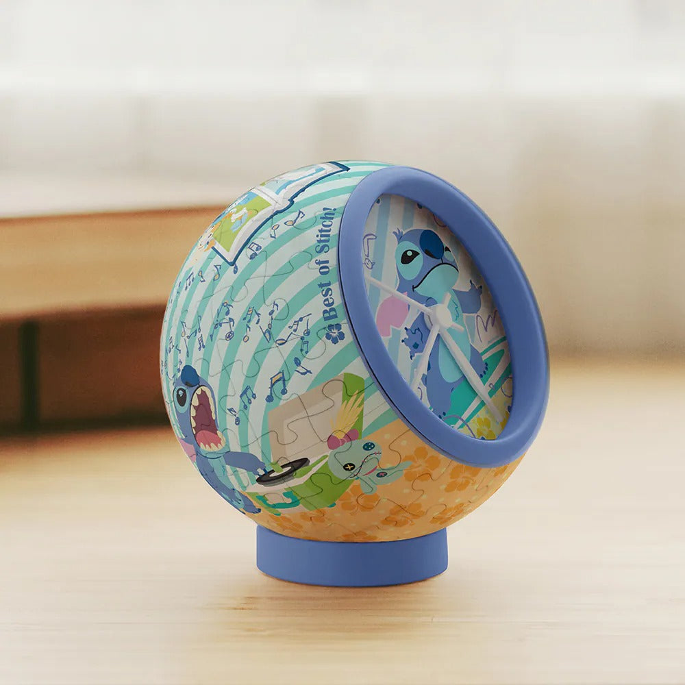 Rompecabezas 3d Plastico Disney Reloj Stitch & Surf 145 Pz