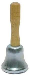 I040 Campana Infantil Con Mango Madera Metal 14 Cm Musical