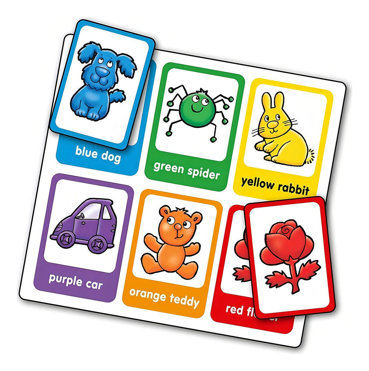 Juego Lotería De Color Red Dog, Blue Dog Orchard Toys