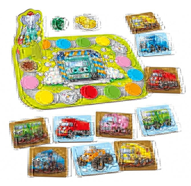 Juego Asociación Colores Mucky Trucks Orchard Toys