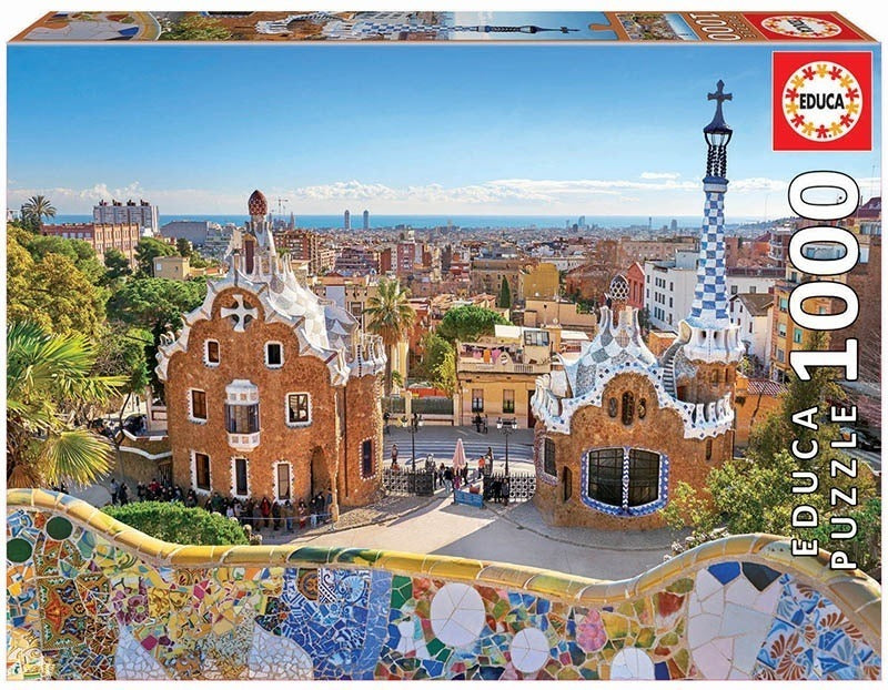 Rompecabezas Educa Borras Barcelona Park Güell 1000 Piezas