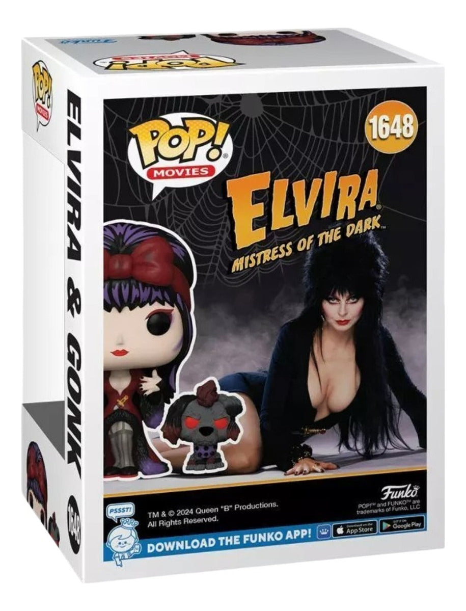 Figura Coleccionable Funko Pop! Elvira Con Gonk Moonlight 11.3cm Vinilo