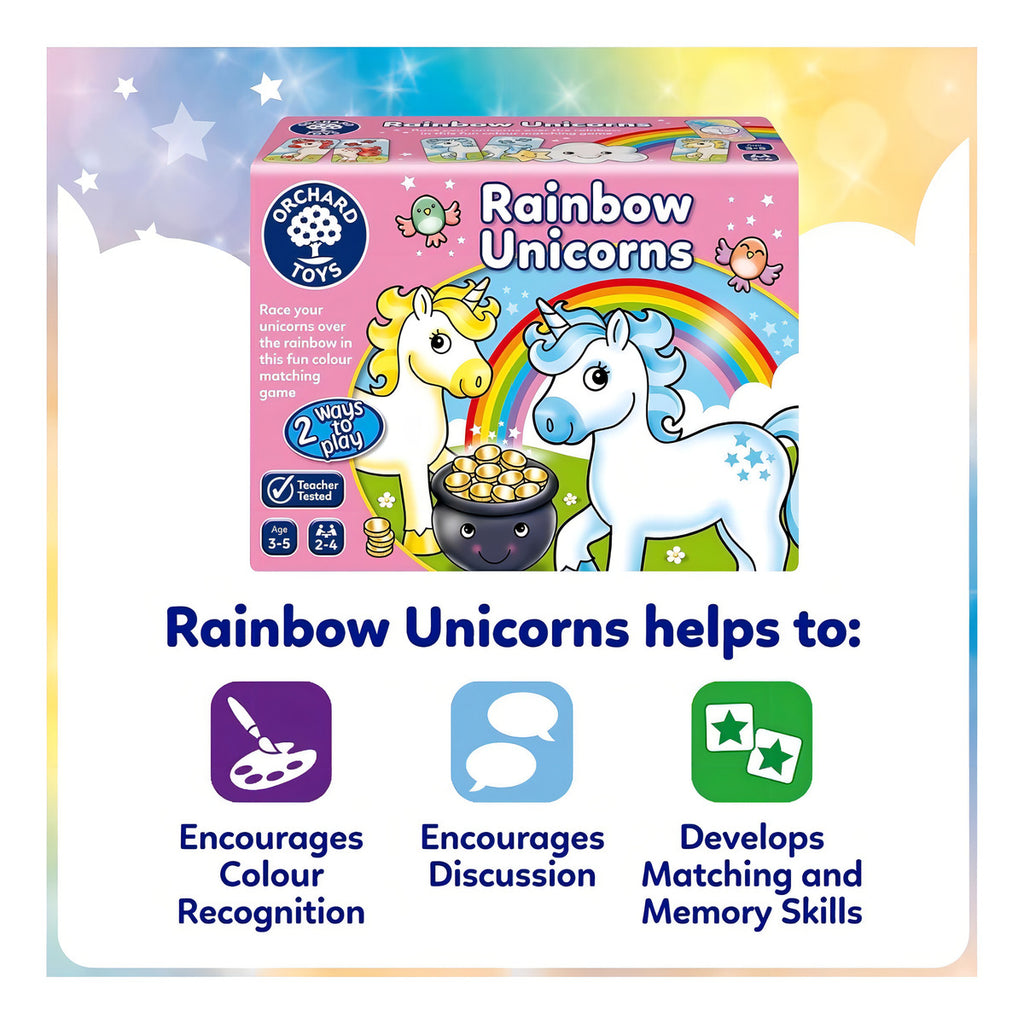 Juego De Mesa Infantil Unicornio Rainbow Orchard Toys 3 A 7 Años