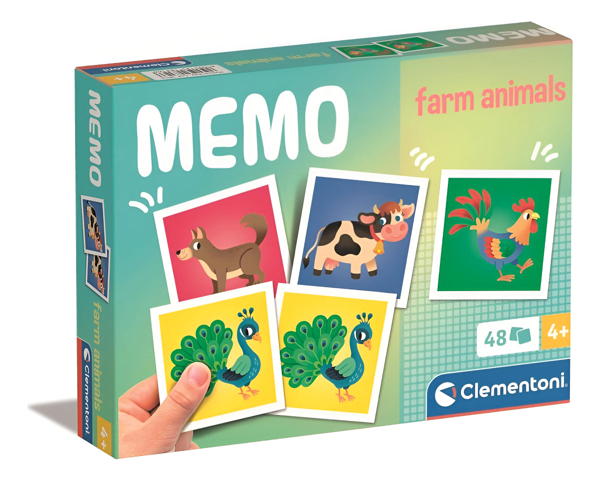 Clementoni Memo Animales De La Granja, Juego Educativo