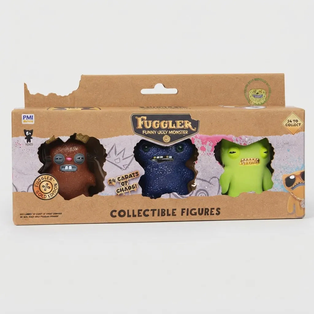 Fuggler Gold Edition 3-pack Figuras Colección Rabid Rabbit