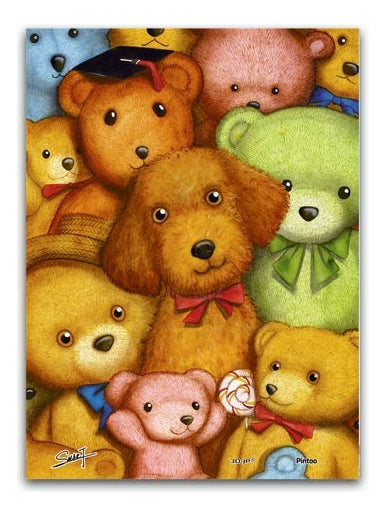 Rompecabezas Pintoo Perritos Y Ositos 150 Piezas Miniatura