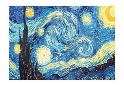 Lienzo Kit Pintura Diamantes Noche Estrellada Grupo Educar