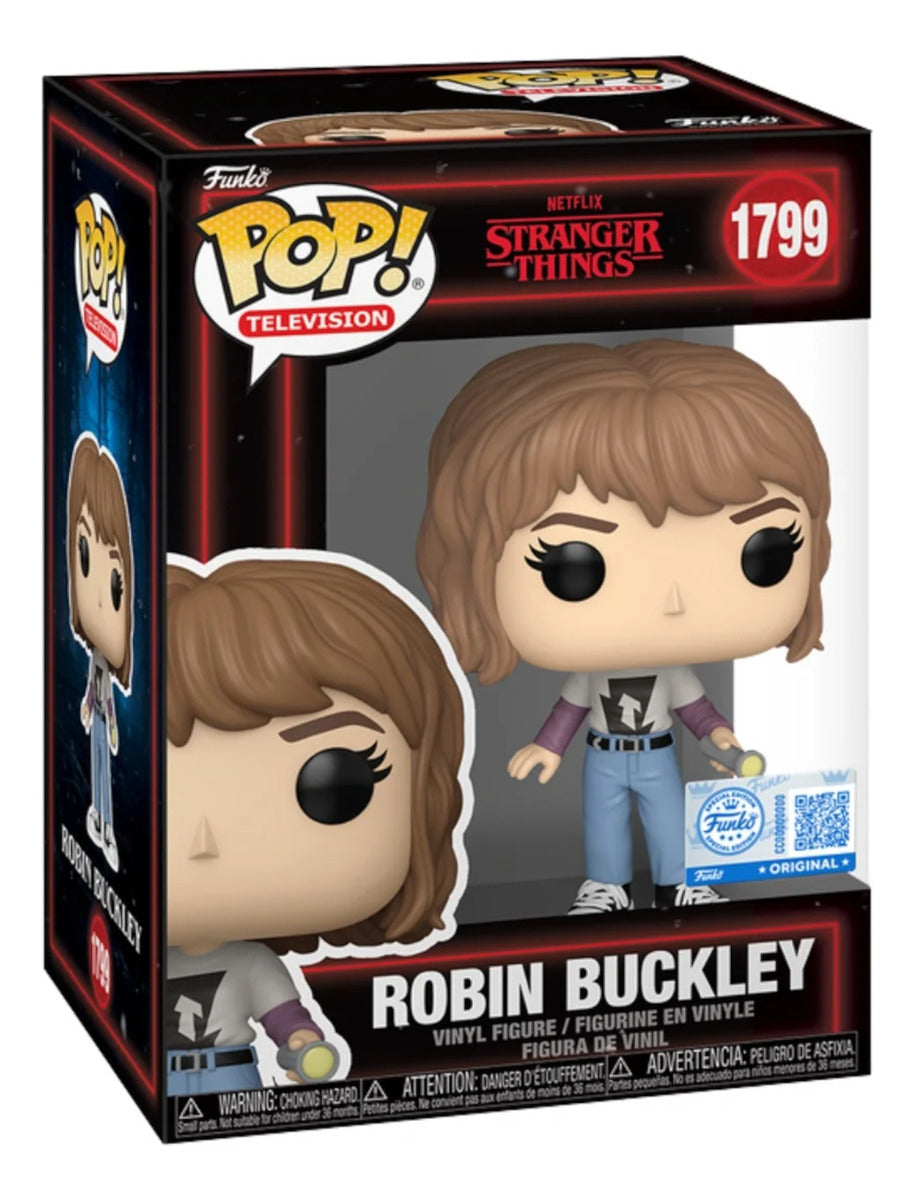Funko Pop Stranger Things 5 Robin Buckley Linterna Exclusivo