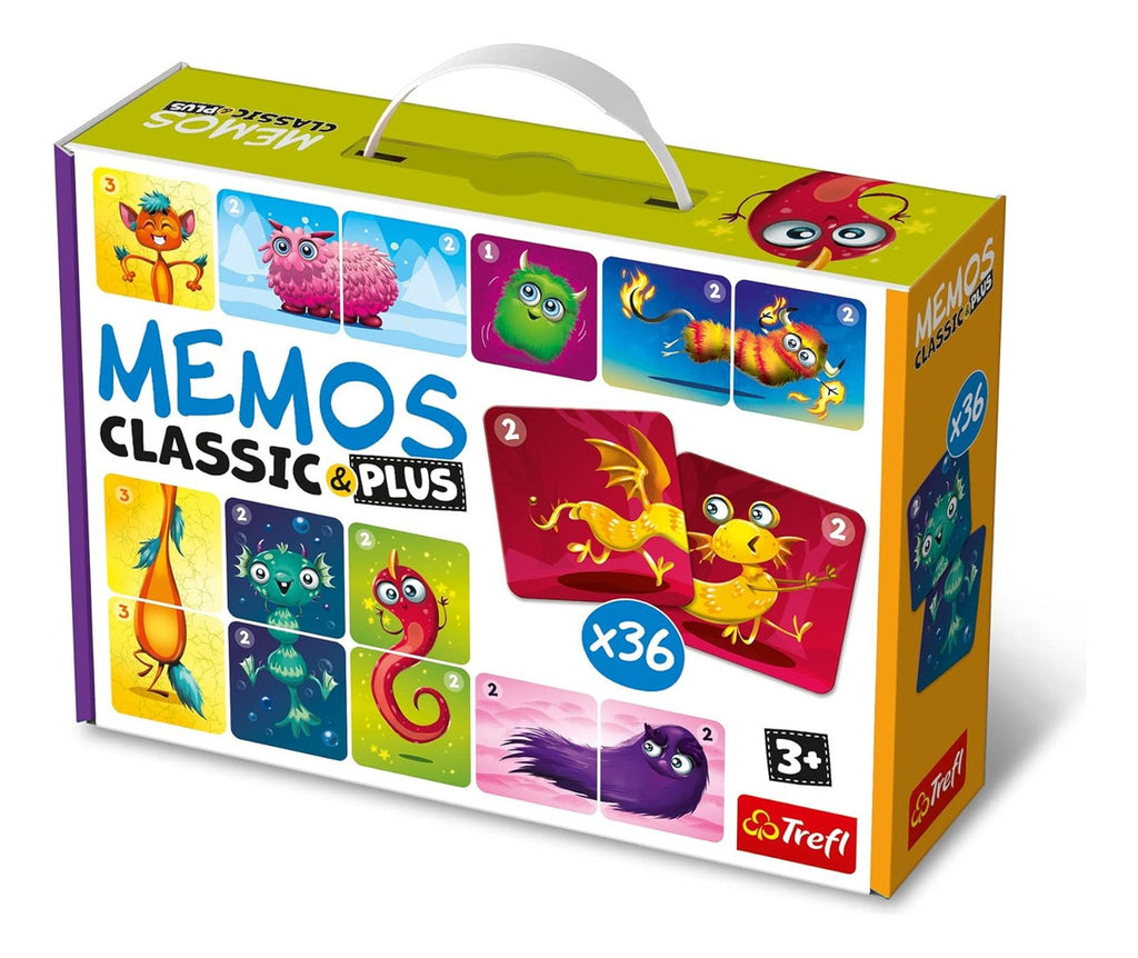 Memos Classic&plus Pequeños Monstruos Trefl Juego De Memoria
