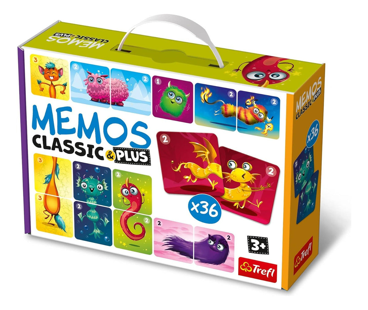 Memos Classic&plus Pequeños Monstruos Trefl Juego De Memoria
