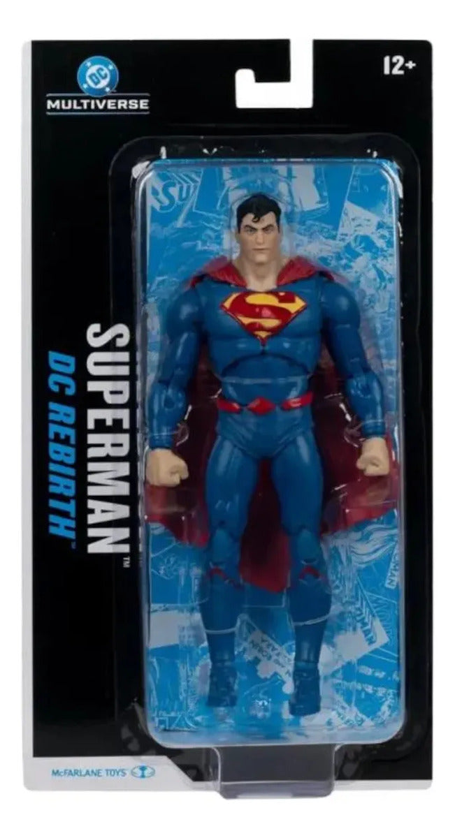Figura Mcfarlane Dc Multiverse Blister Card Superman Rebirth