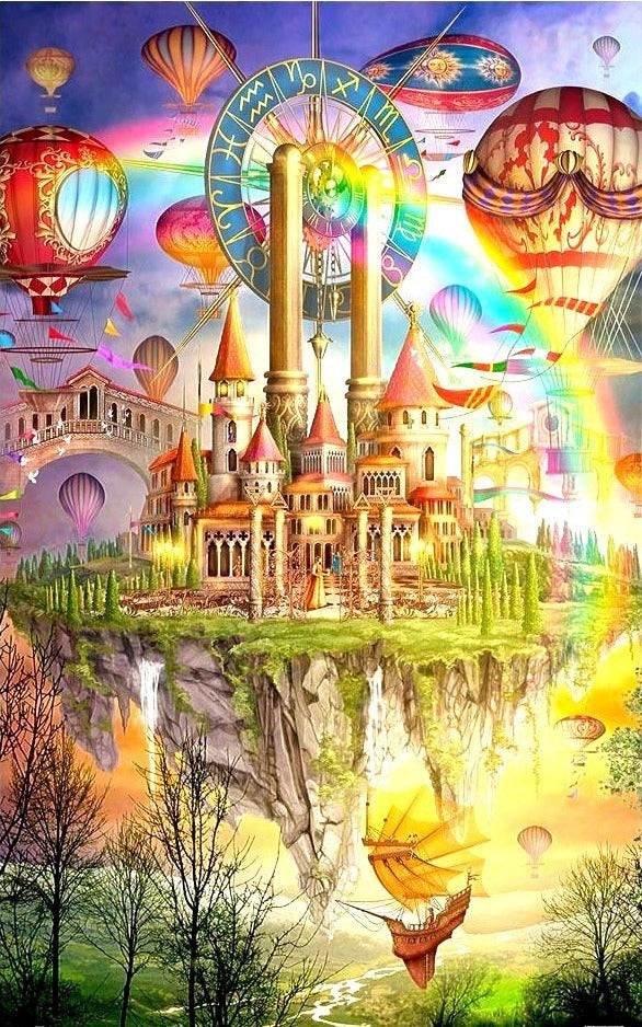 Rompecabezas Hao Xiang Castillo Arcoíris 1000 Piezas Modelo 88509
