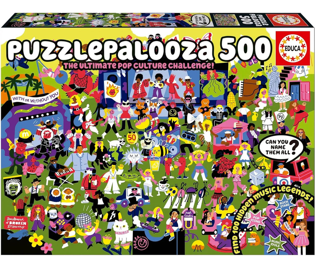 Rompecabezas Educa Puzzlepalooza De 500 Piezas