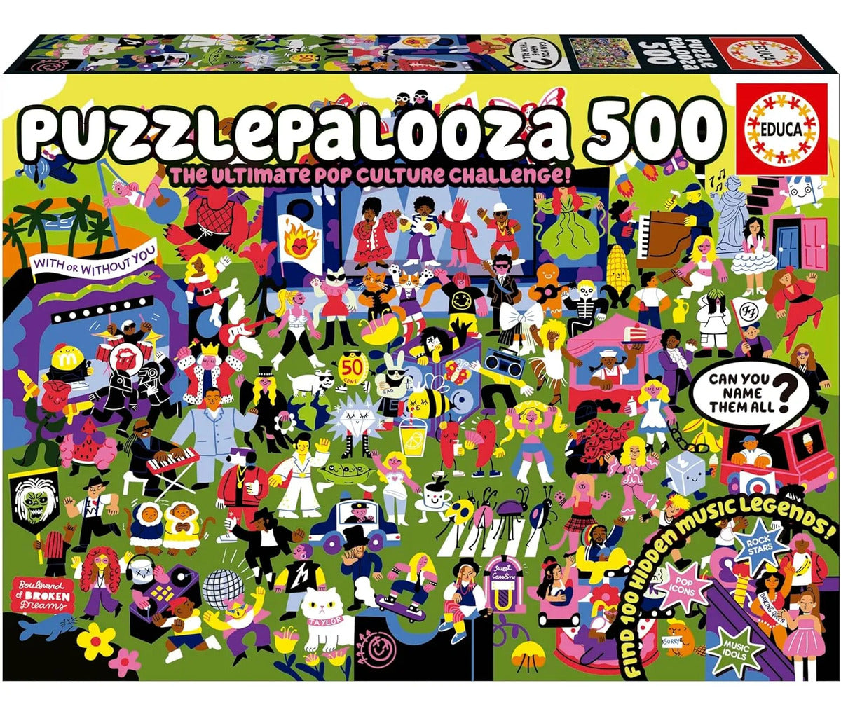 Rompecabezas Educa Puzzlepalooza De 500 Piezas