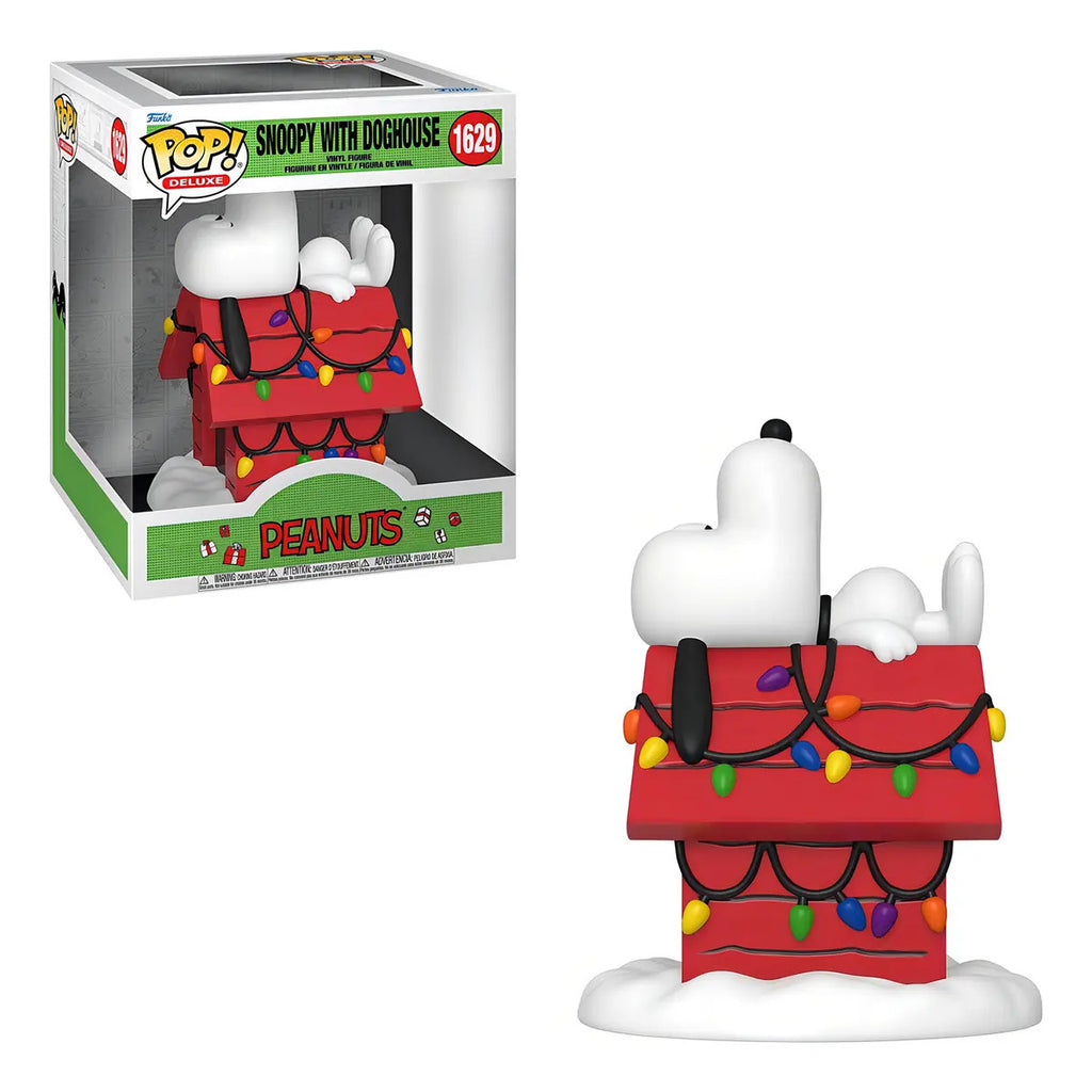 Figura Cacahuetes Funko Pop Deluxe - Snoopy Con Caseta Para Perro 1629