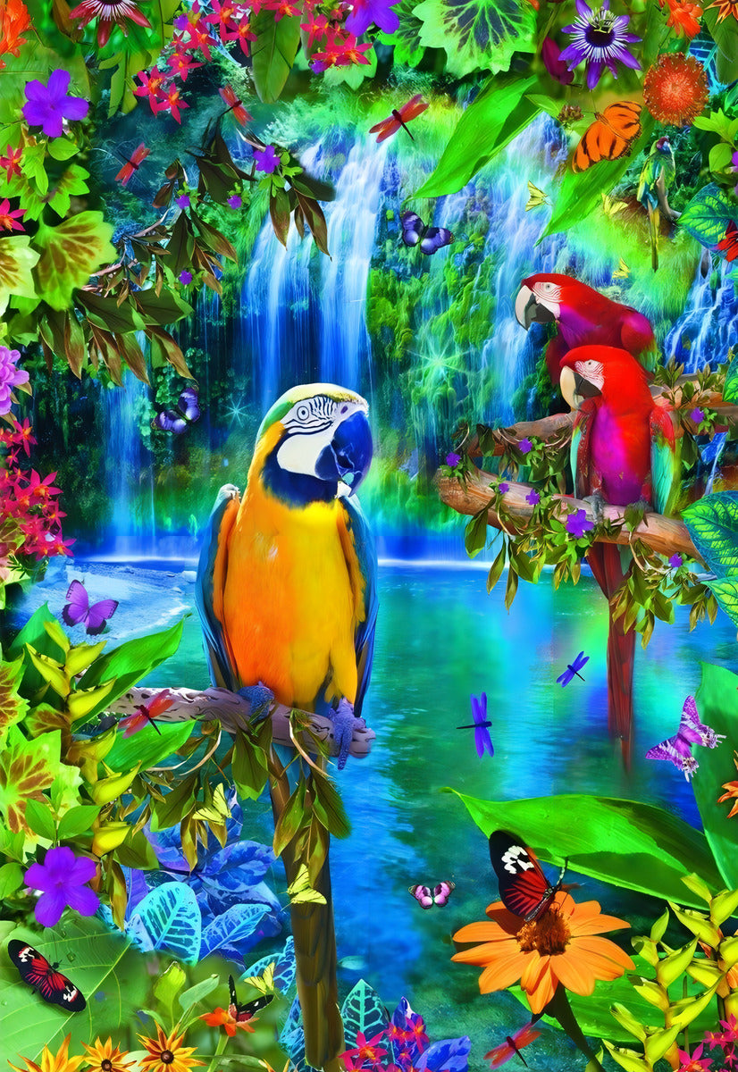 Rompecabezas 500 Piezas Educa Paraíso Tropical Cartón Modelo 15512