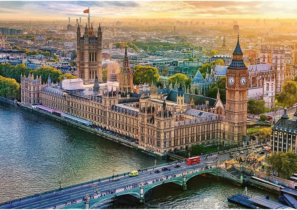 Palacio De Westminster Unlimited Fit 1000 Piezas Trefl 10705