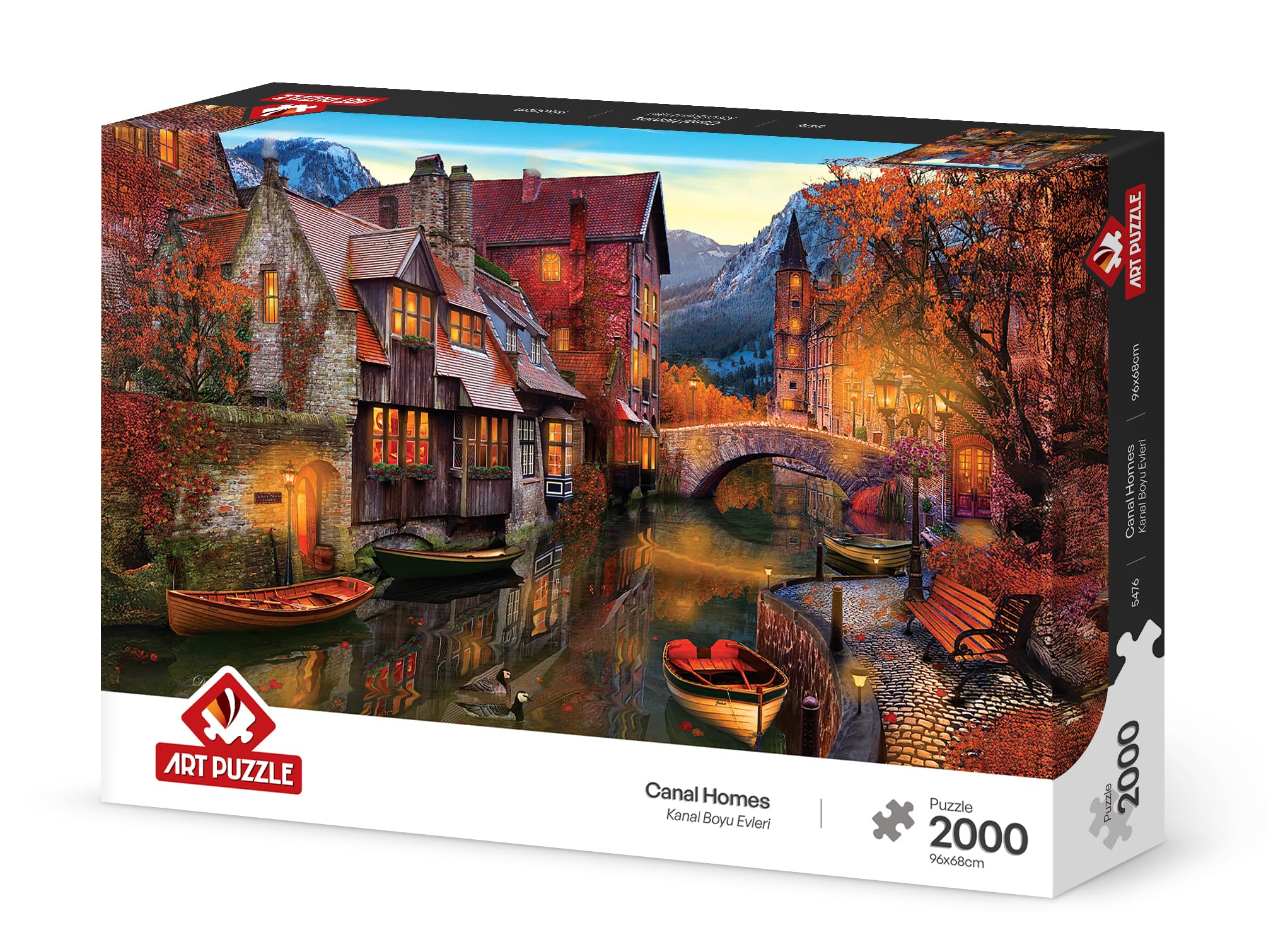 Rompecabezas Casas del canal art puzzle 2000 piezas