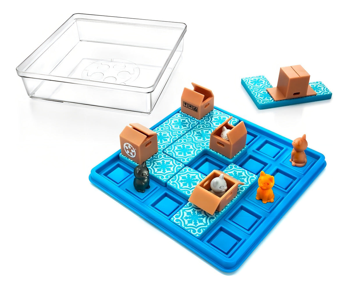 Juego De Mesa Cats And Boxes Smart Games 60 Retos Gatos