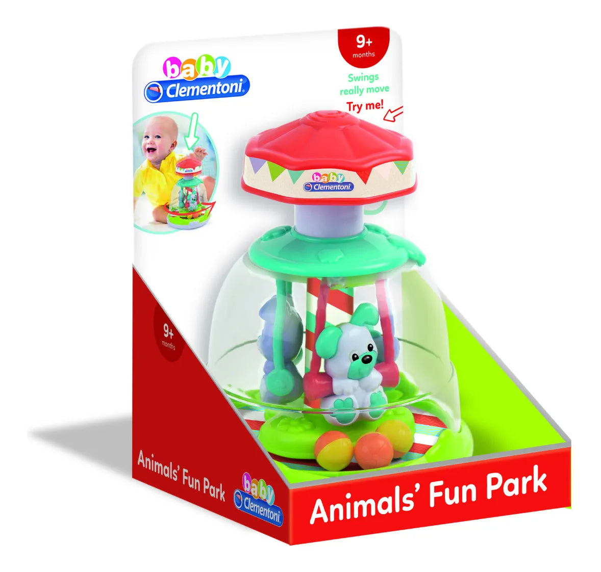 Juguete parque divertido animales giratorio baby Baby Clementoni