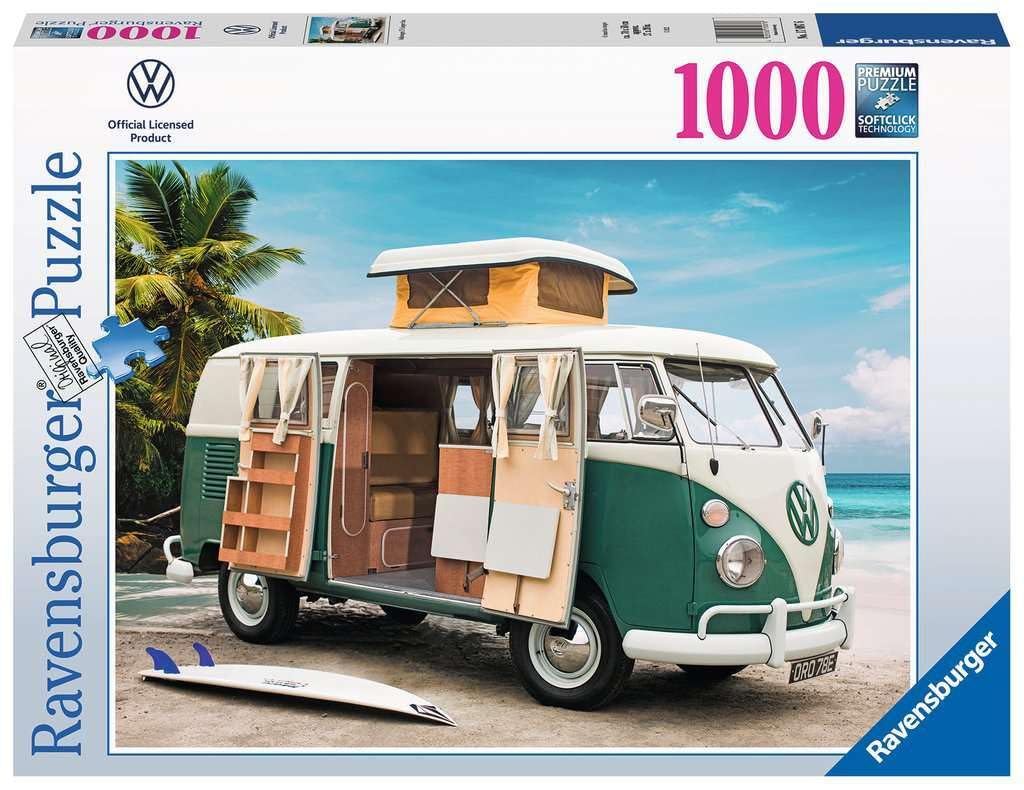 Ravensburger - Rompecabezas clásico Volkswagen VW T1 Camper Van 1000 Piezas para Adultos y niños a Partir de 12 años