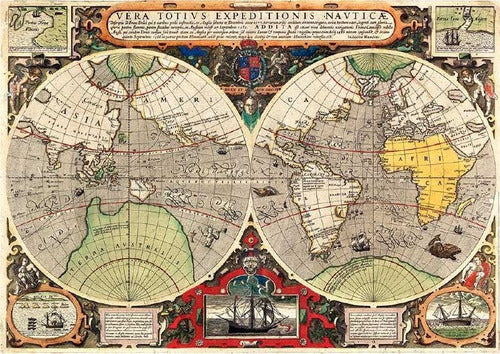 Puzzle 6000 Pzs Mapa Náutico Antiguo Clementoni 36526
