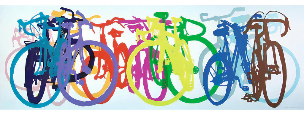 Rompecabezas Panorámico Heye Bicicleta De Colores 1000 Piezas 14+