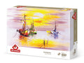 Rompecabezas barcos atardecer Art Puzzle 500 piezas