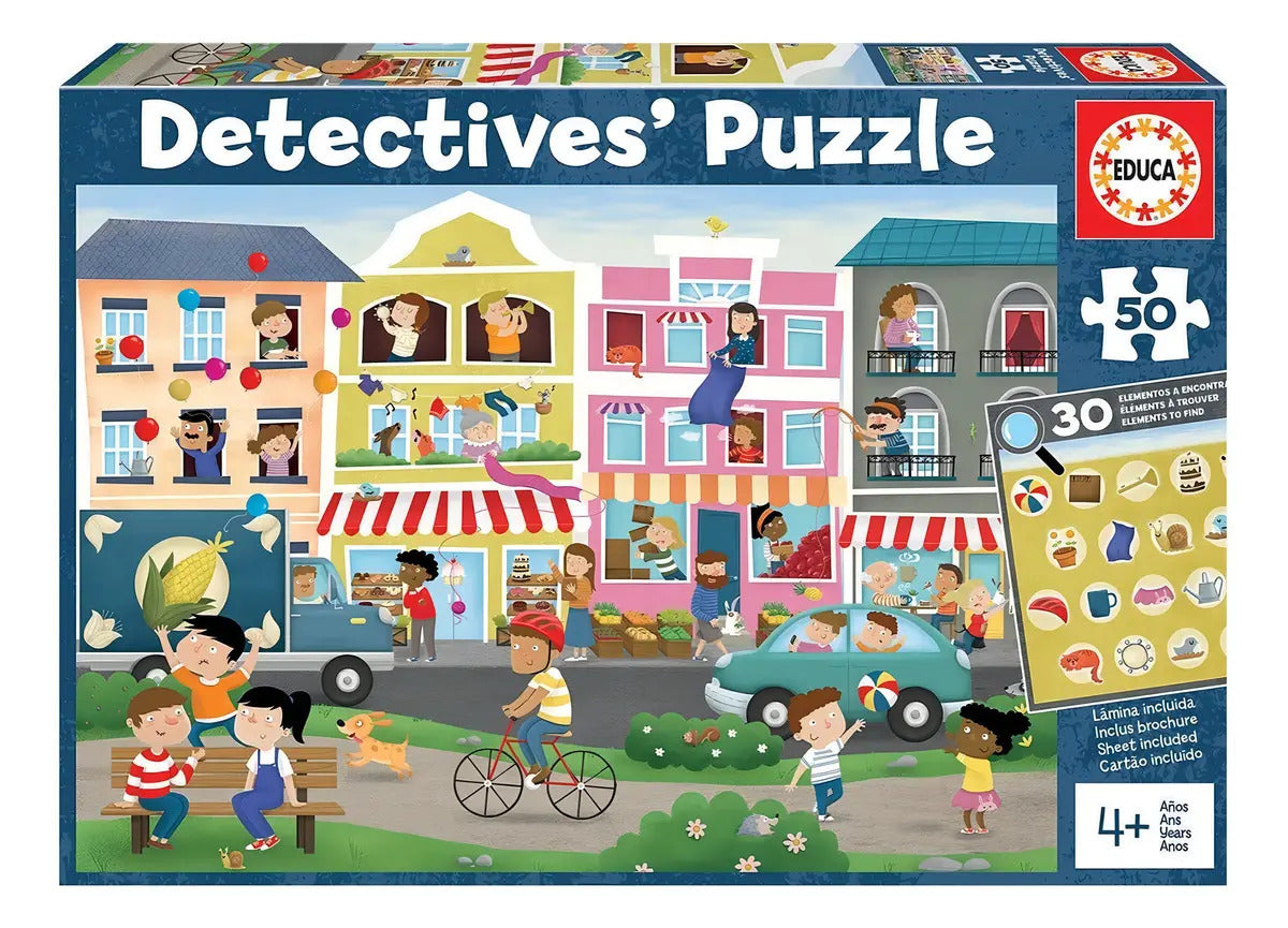 Juego De Mesa Puzzle Rompecabezas Educa Detective 50pcs Febo