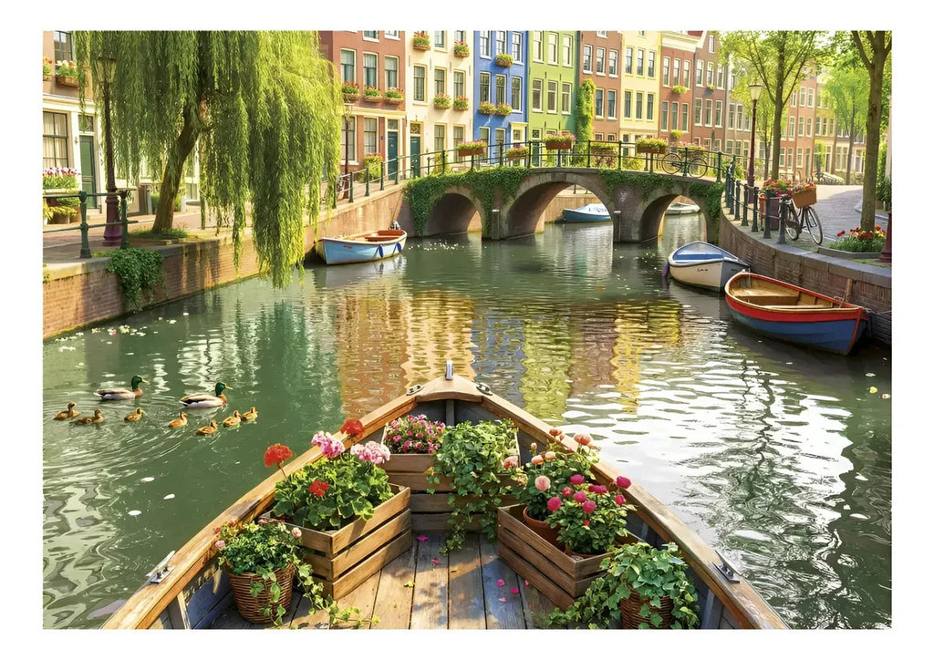 Rompecabezas Paseo En Barco Por Ámsterdam 1000 Pcs Educa