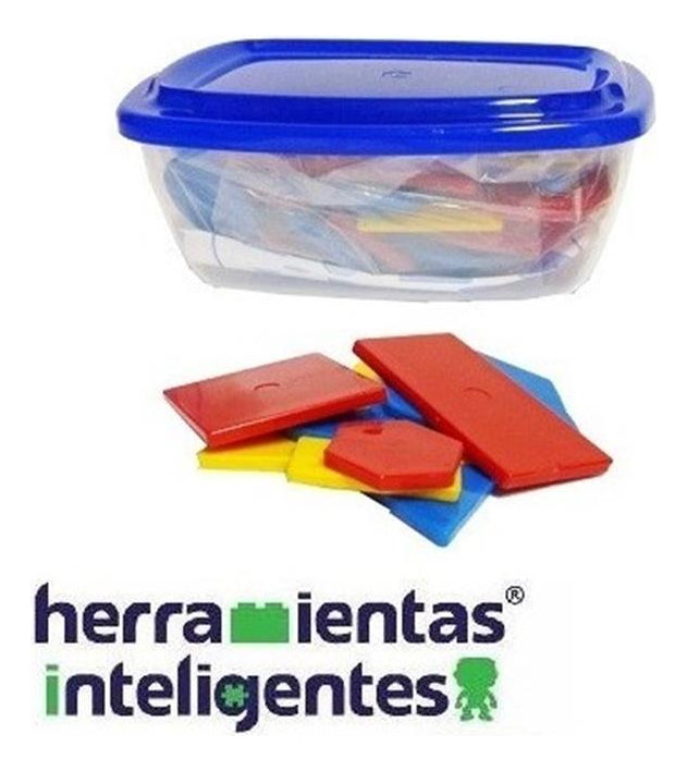 Edu012 Bloques Lógicos Material Didáctico 60 Piezas Plástico